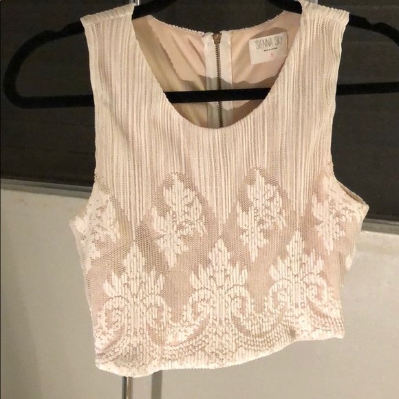Two piece lace knit dress - Picture 2 of 4